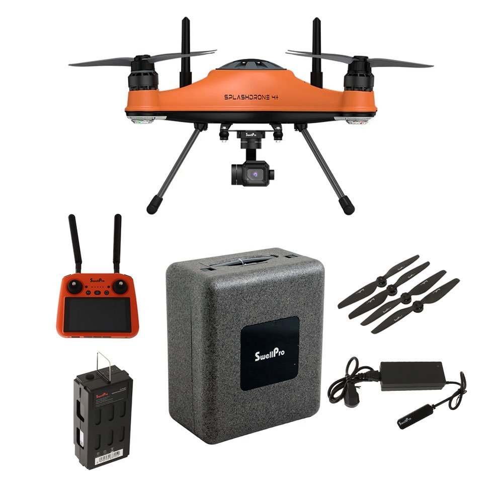 SwellPro Splashdrone SD4+ Shimano Beastmaster X-Factor Waterproof Electric Drone Fishing Package 8ft 6in 15-24kg 2pc