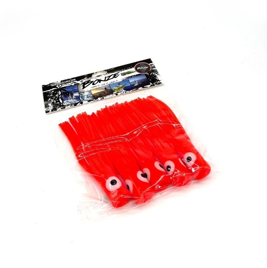 Bonze Chugger Head Skirted Game Lure Small Qty 5 Orange