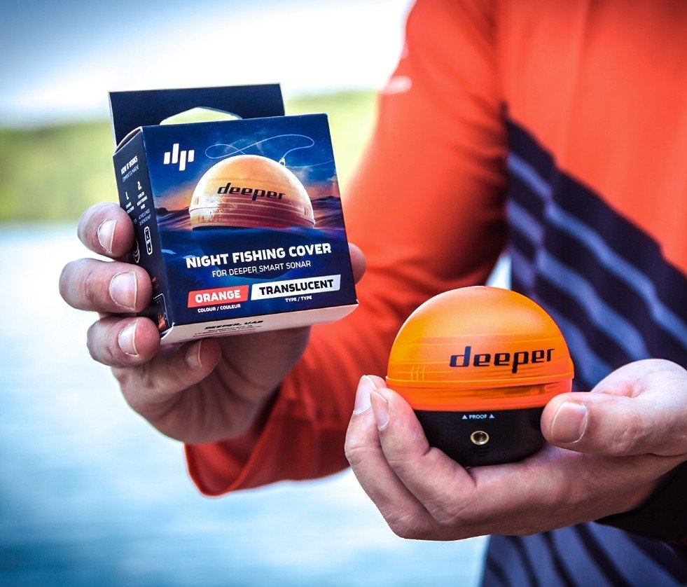 Deeper Night Fishing Cover for Smart Fishfinder/Sonar Orange