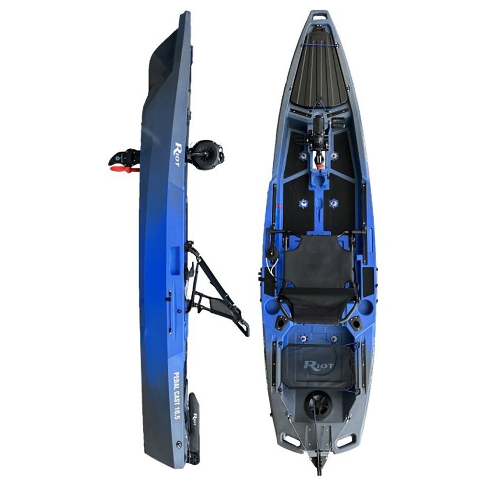 Pro Kayak Fishing Package with Pedal Assist and GPS Charplotter Fishfinder 7ft 5-10kg 2pc
