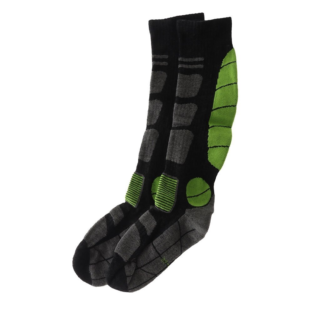 Black Shag Merino Hybrid Ski Socks