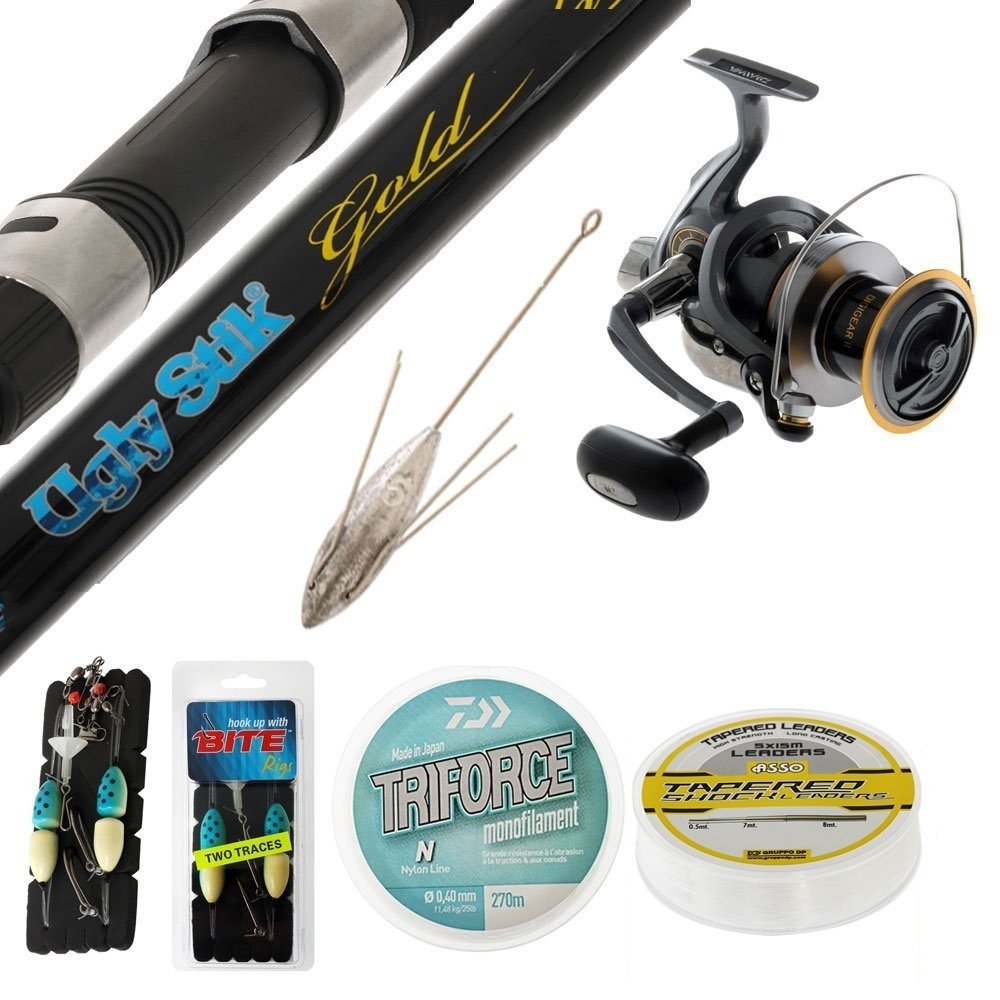 Daiwa Shorecast Ugly Stik Surfcasting Package 15ft 7-12kg 3pc
