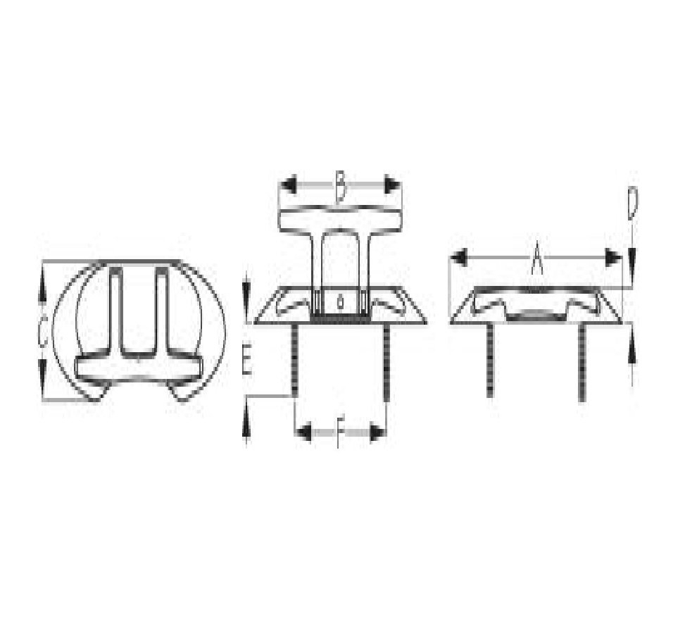 Sea-Dog Stainless Steel Folding Boat Cleat 152mm