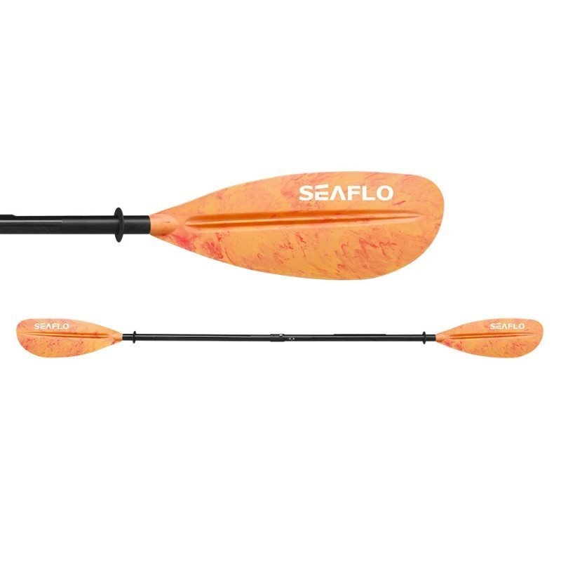 Seaflo Riot X-Drive Pedal Assist Fishing Kayak with Deluxe Seat Storage Well Paddle and Leash