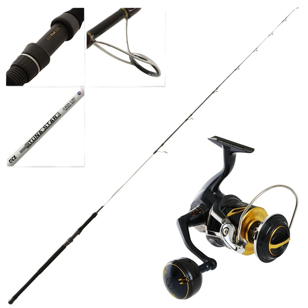 Shimano Stella SW 8000 HG TiCA Tuna Star Topwater Combo 8ft 50lb 2pc