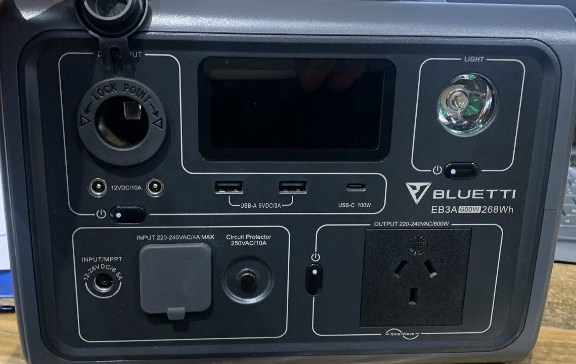 BLUETTI EB3A Portable Power Station 600W Inverter 268Wh LiFePO4