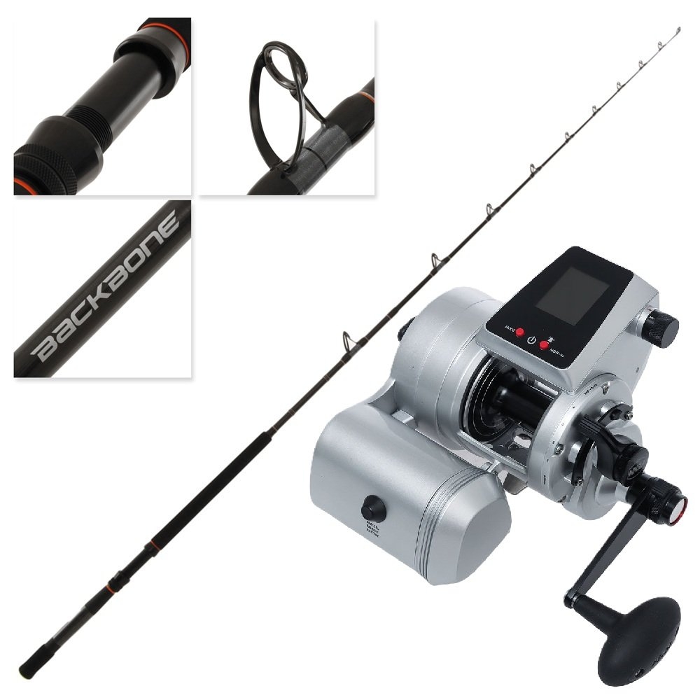 PENN Fathom 50 Shimano Backbone Electric Drone Fishing Combo with Battery Braid and Tackle 8ft 24kg 2pc