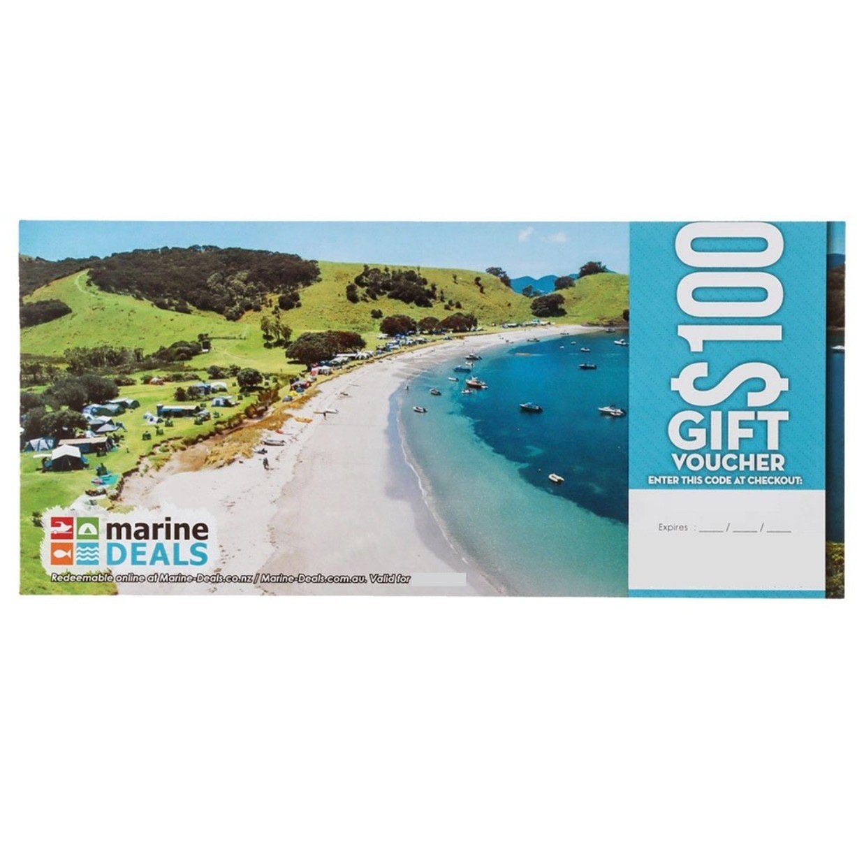 Marine Deals $100 Gift Voucher with Sleeve - Sweet Escape