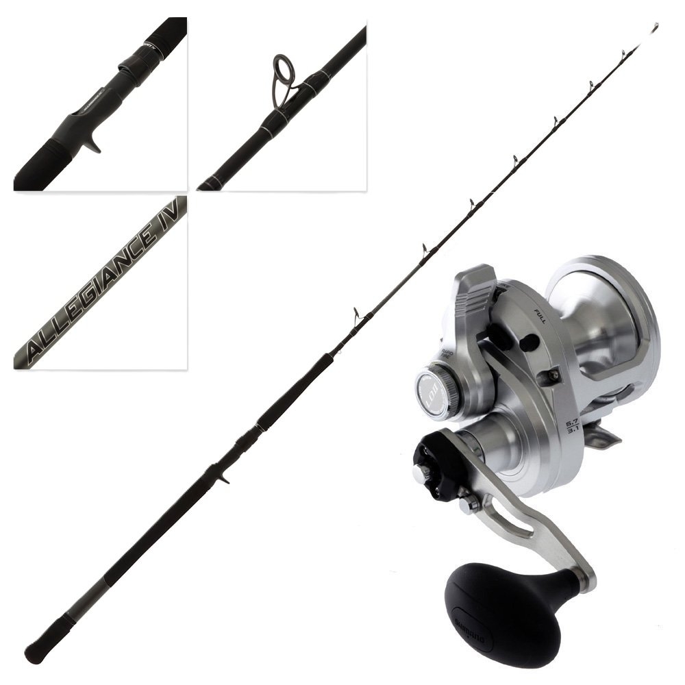 Shimano SpeedMaster LD II 12 PENN Allegiance 2-Speed OH Jigging Combo 5ft PE4-6 1pc
