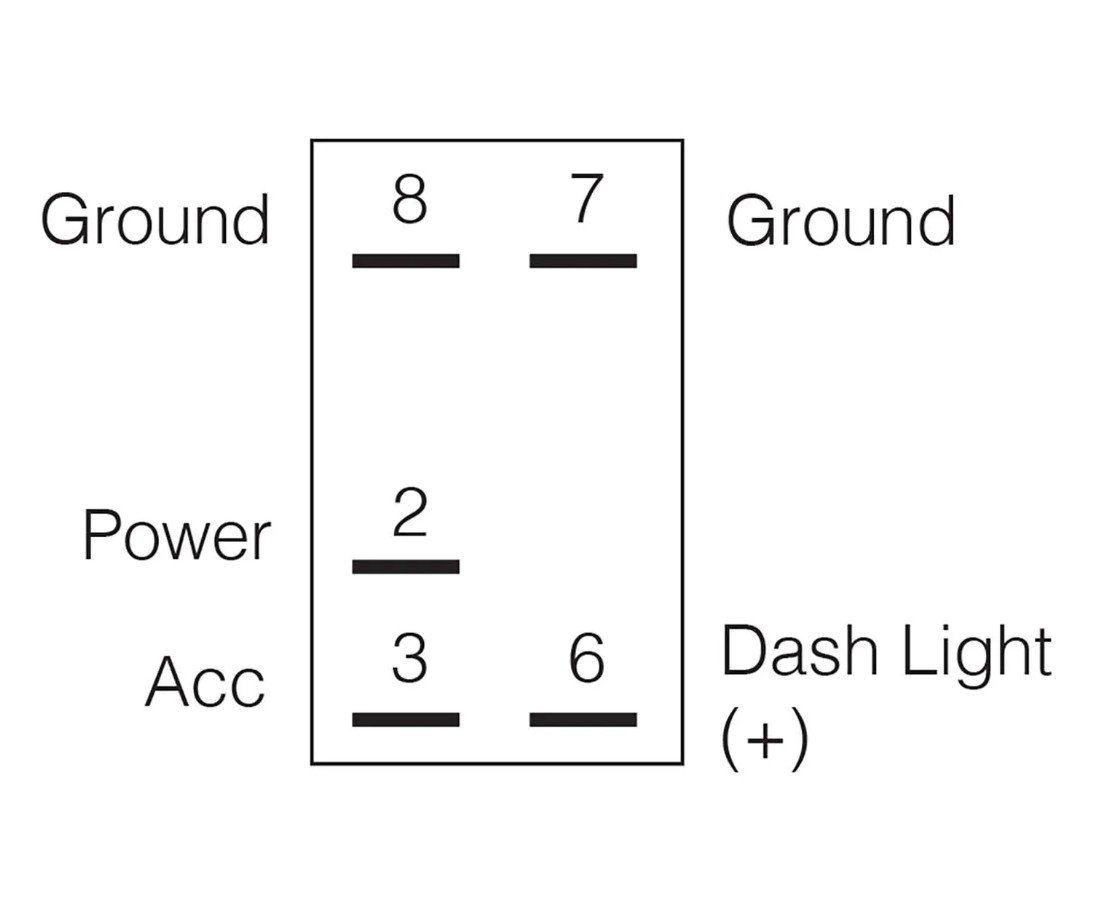 NARVA Off/Momentary On LED Rocker Switch Red 12/24V