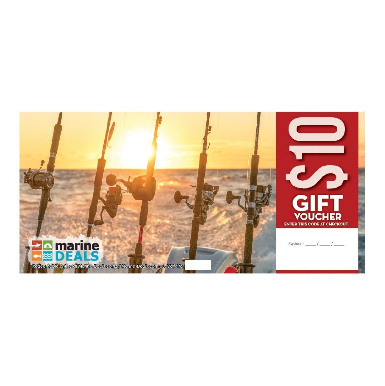 Marine Deals $10 Gift Voucher - Seize the Day