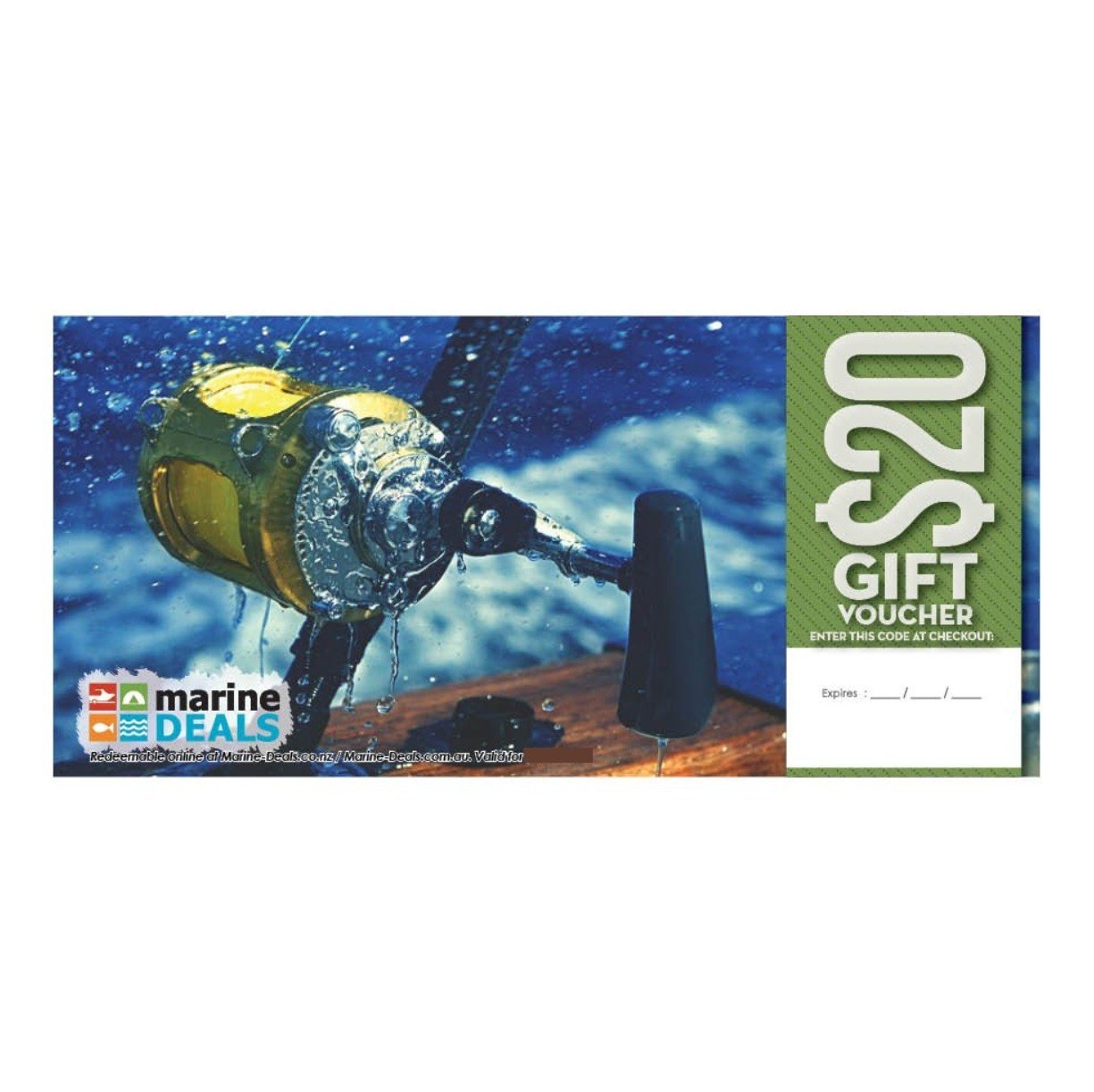 Marine Deals $20 Gift Voucher with Sleeve - Game On