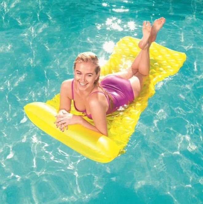 Bestway Float 'N Roll Inflatable Lilo Pool Float - Assorted Colours