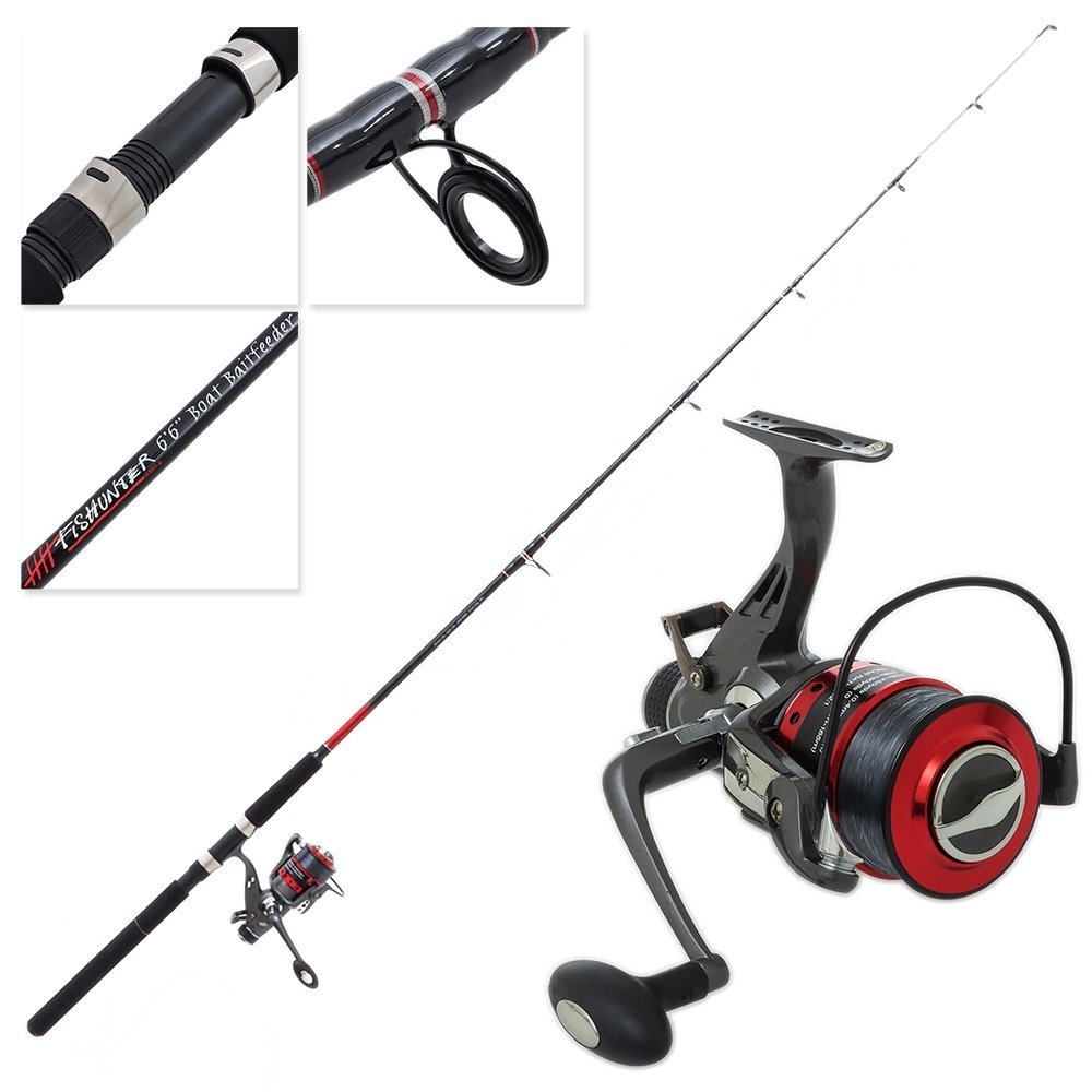 Jarvis Walker Baitfeeder 5000 Boat Combo with Tackle Essentials Package 6ft 6in 4-8kg 2pc
