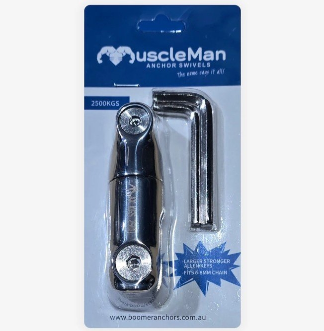 Muscleman Stainless Anchor Swivel 6-8mm 2500kg