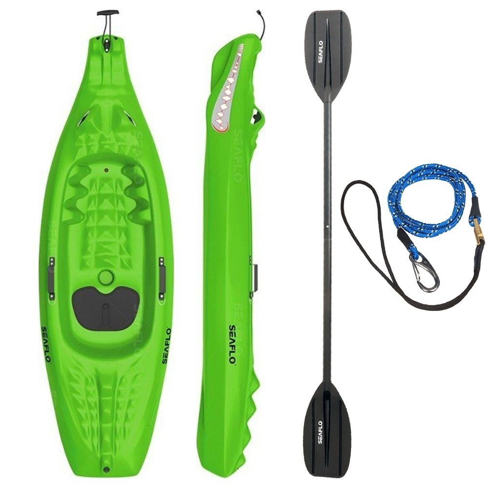 Seaflo Crocodile Kids Kayak with Paddle and Leash 6ft 7in
