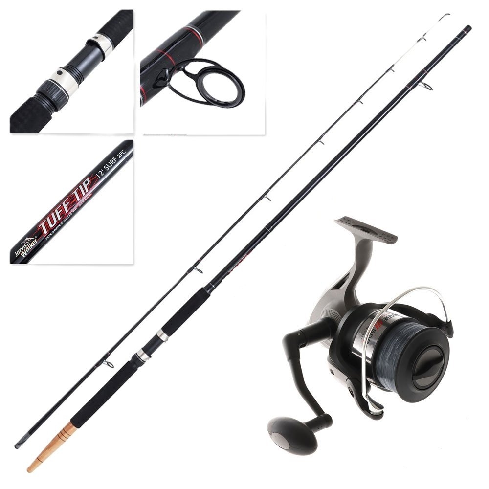 Jarvis Walker Rampage 800 Tuff Tip Surf Combo with Line 12ft 6-10kg 2pc