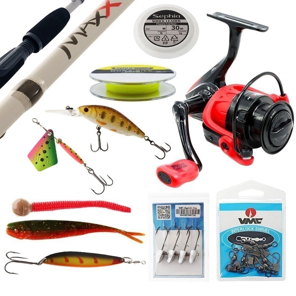 Abu Garcia Max Freshwater Spinning / Softbait Tackle Package 7ft 8in 1-3kg 2pc