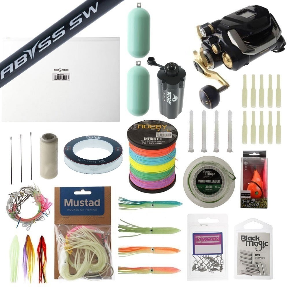 Shimano Beastmaster 12000 Ultimate Electric Deep Drop Value Package 6ft 80-130lb 2pc