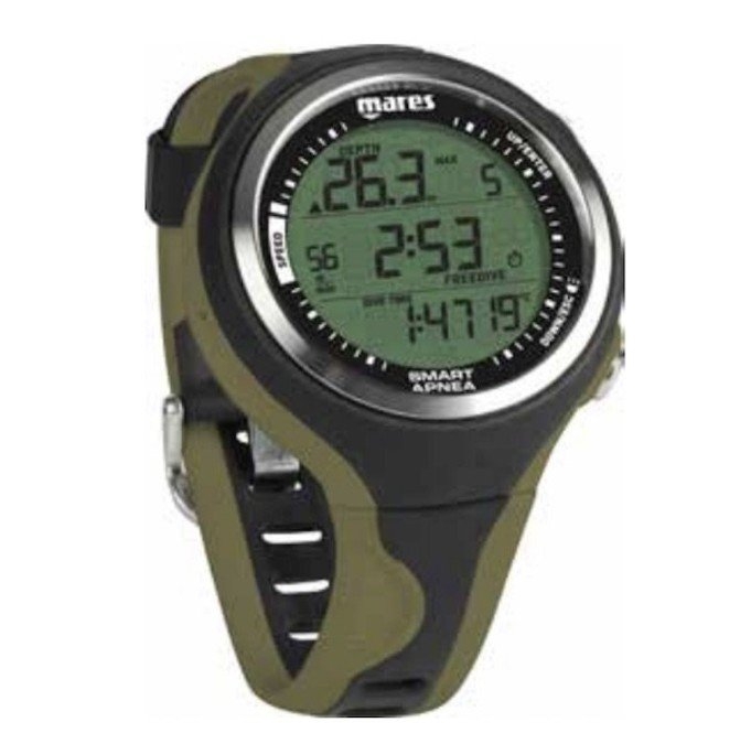 Mares Smart Apnea Freediving / Spearfishing Dive Computer Black/Olive