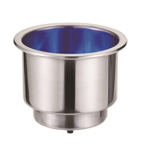 Stainless Steel Can Holder with Blue LEDs