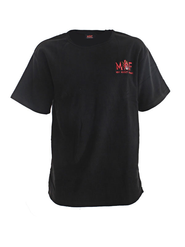 Mad About Fishing Fleece T-Shirt Black Small