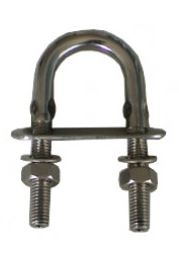 Cleveco Stainless Steel U-Bolt with Nuts and Plate 10x90mm