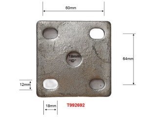 Trojan Fish Plate GR350 Gal M12 X 51mm