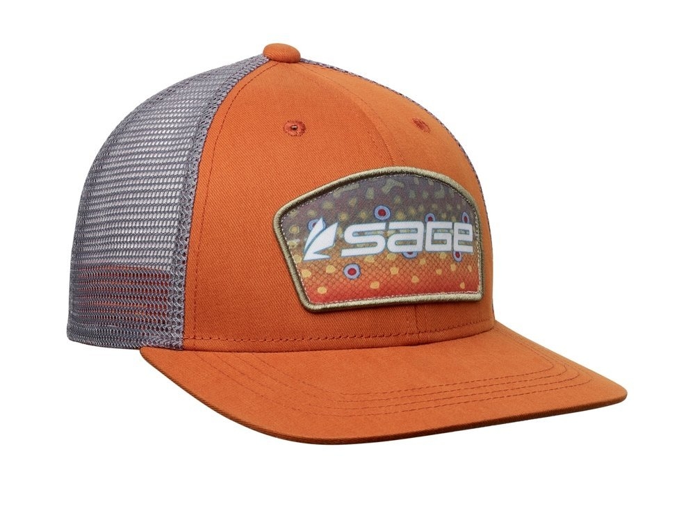 Sage Patch Brook Trout Trucker Cap Orange