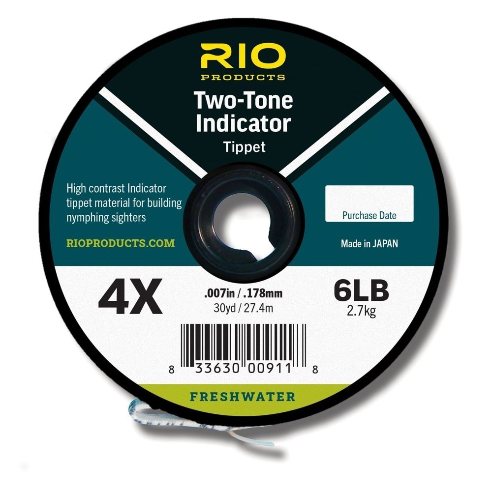 RIO Two Tone Indicator Tippet Black/White 1X 11.0lb