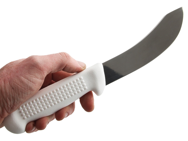 Victory 2/100/14/115W Small Skinning Knife White Handle 14cm