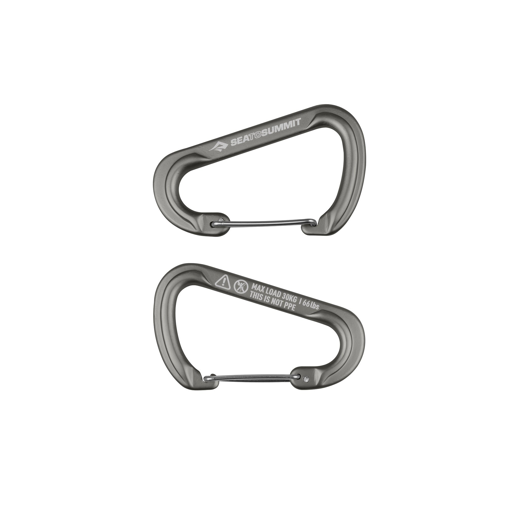 Sea to Summit 2-Piece Accessory Carabiner Set Large Grey