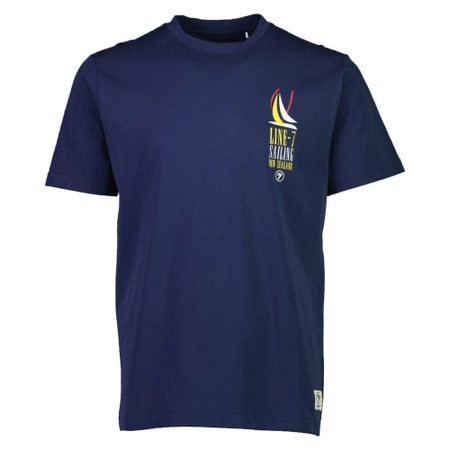 Line 7 Race Day Mens T-Shirt Navy Large