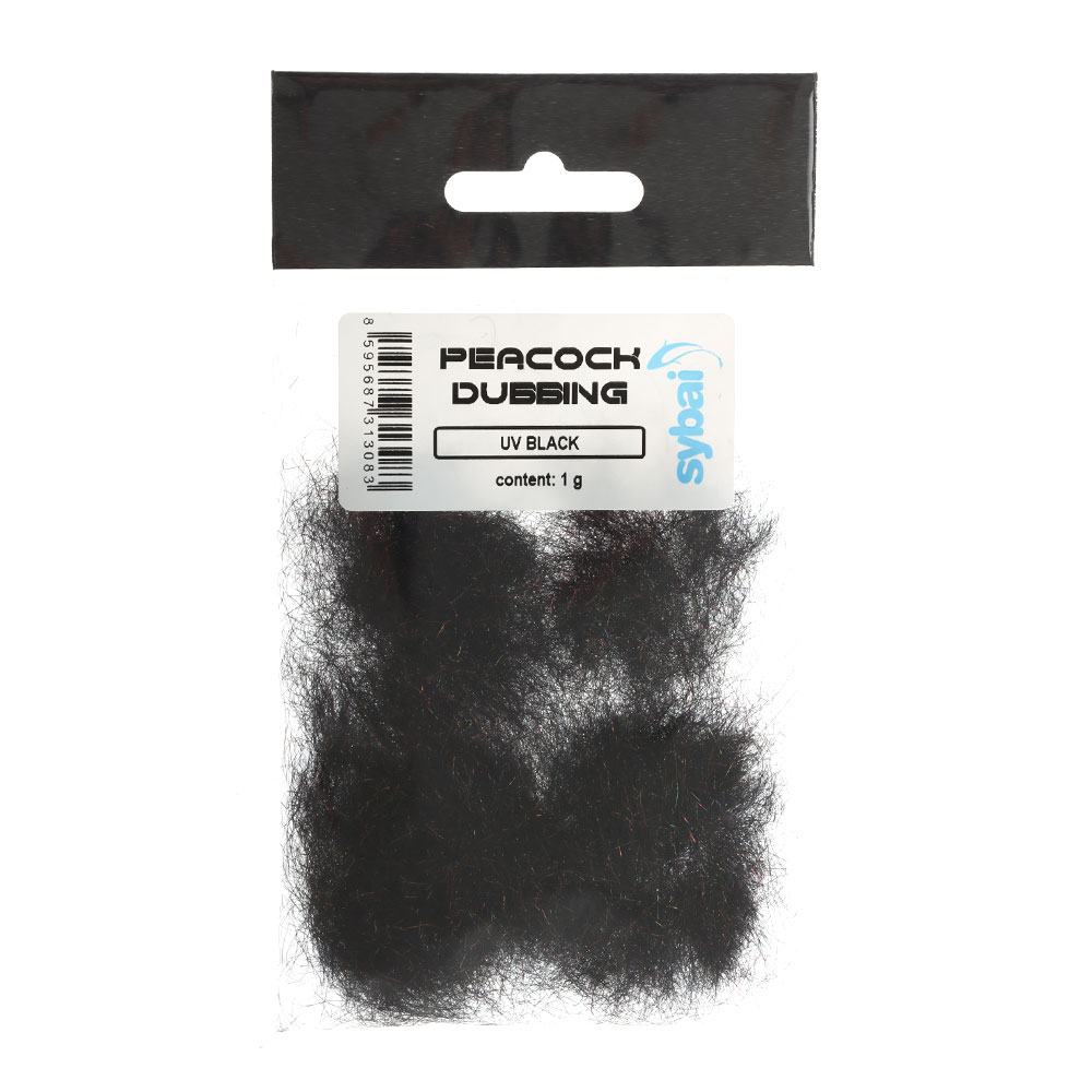 Sybai Peacock Dubbing UV Black