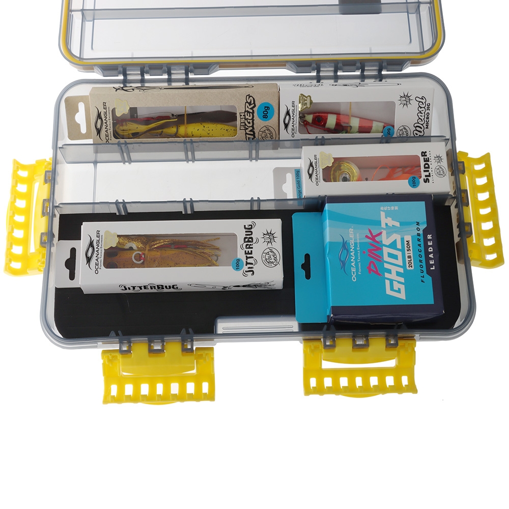 Ocean Angler Slow Jig Slider Lure Pack with Tackle Box