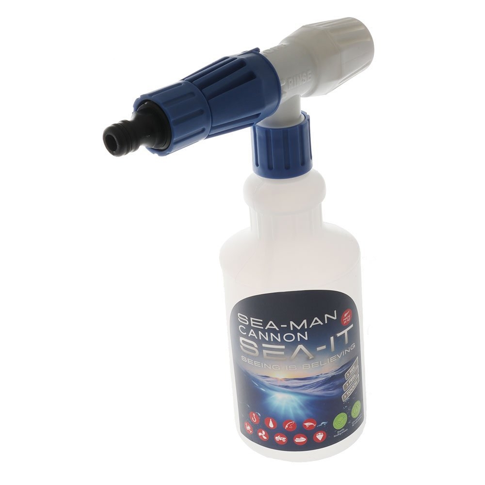 SEA-IT Engine Flush and Boat Wash Concentrate with Sea-Man Cannon Applicator Spray Bottle 4L