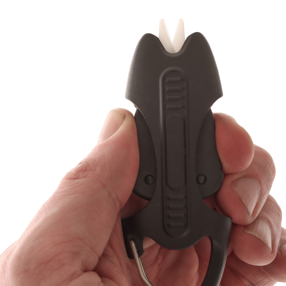 Retractable Ceramic Braid Scissors Black