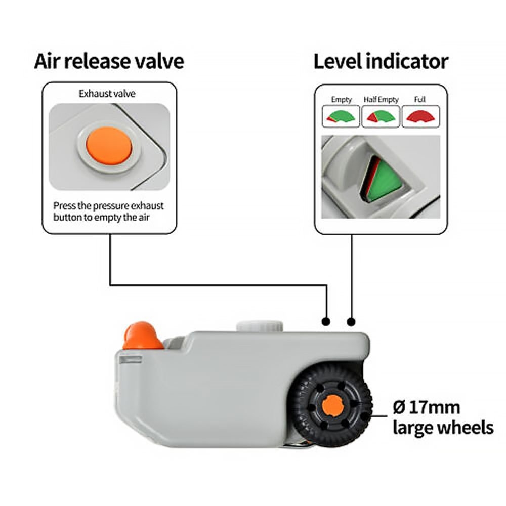 Challenger Water Tank with Spout and Level Indicator 25L