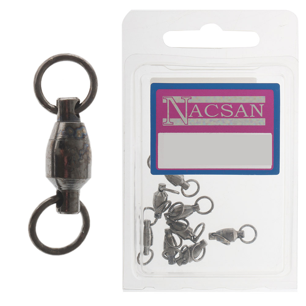 Nacsan Ball Bearing Game Swivel Size 8 Qty 5