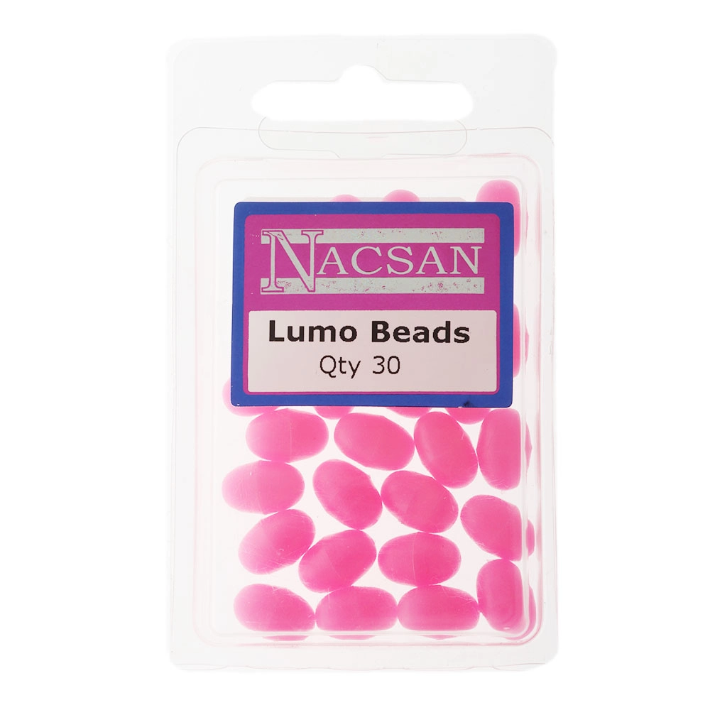 Nacsan Hard Fishing Beads Lumo Pink Nacsan Hard Fishing Beads Lumo Pink