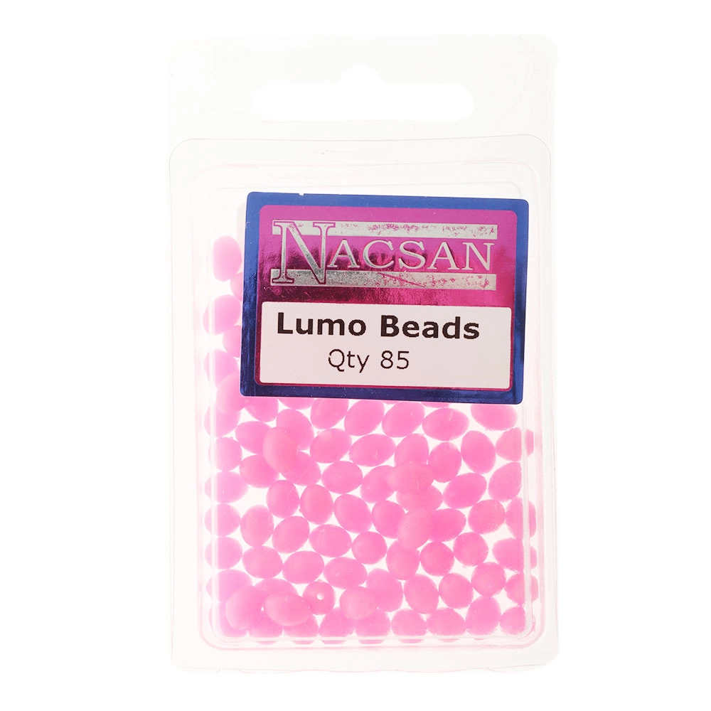 Nacsan Hard Fishing Beads Lumo Pink Nacsan Hard Fishing Beads Lumo Pink