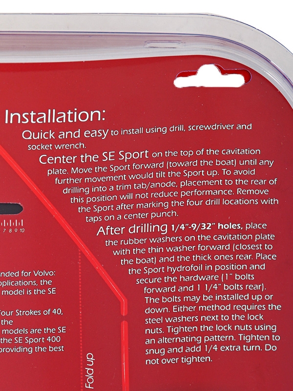 SE Sport High Performance Turbo Hydrofoil