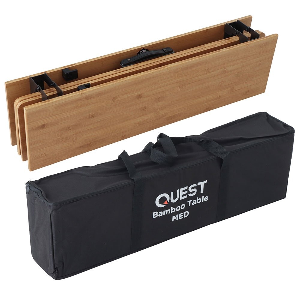 Quest Square Bamboo Camp Table Medium - 90 x 90cm