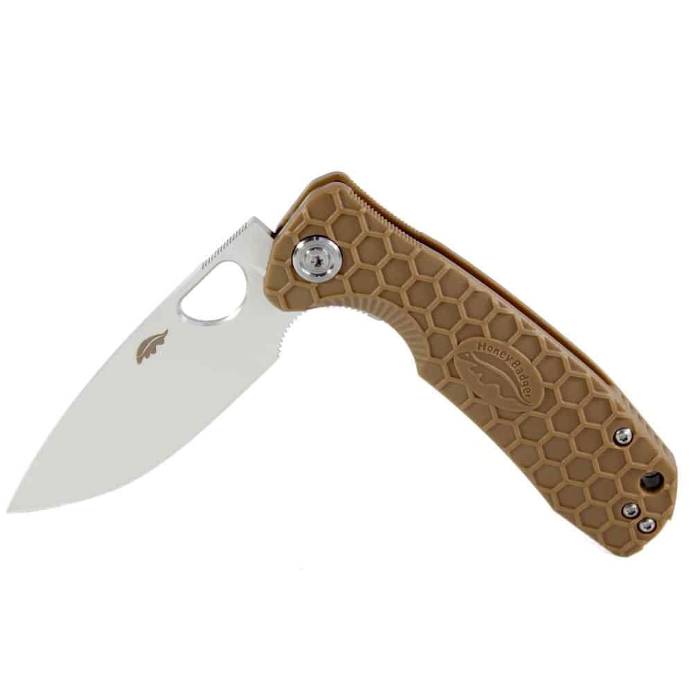 Honey Badger Drop Point Flipper Pocket Knife Medium 8cm