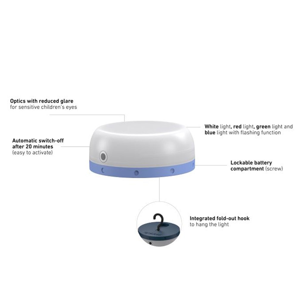 Ledlenser Kidcamp 6 Camping Lantern 60lm Purple