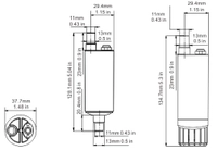 Seaflo Submersible Inline Pump 12V 200GPH Thumbnail Seaflo Submersible Inline Pump 12V 200GPH