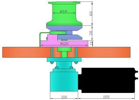 Electric Anchor Windlass Winch 400W 12V/24V Suits 6mm DIN766 Chain