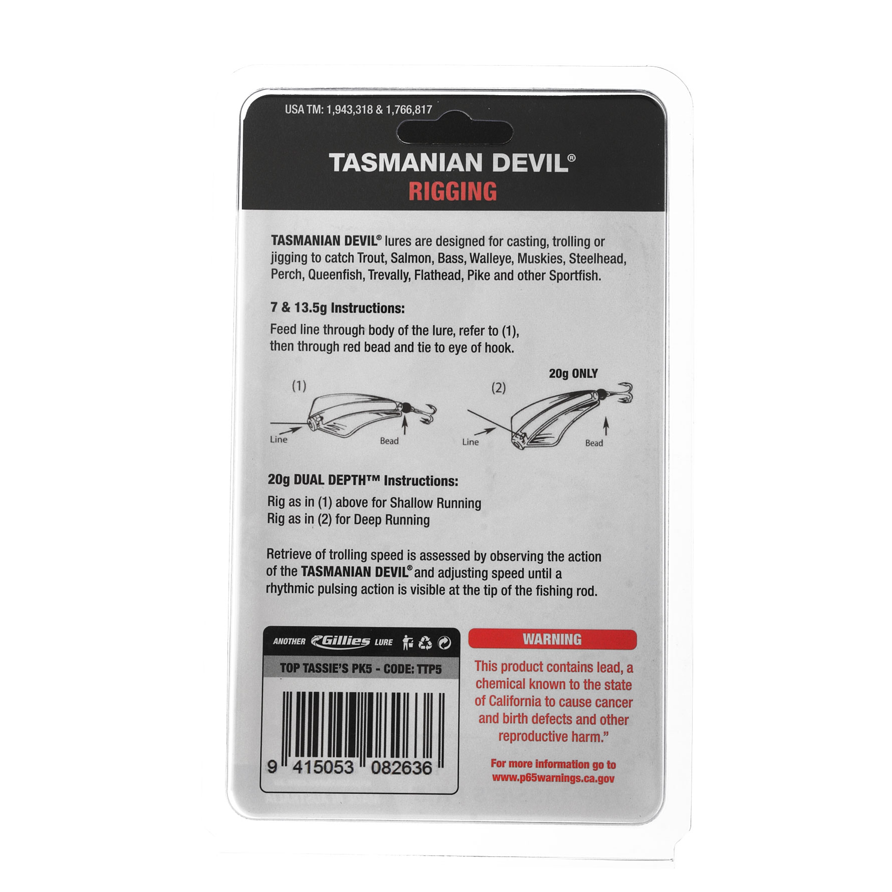 Tasmanian Devil No. 5 Top Tassies 4-Pack 13.5g