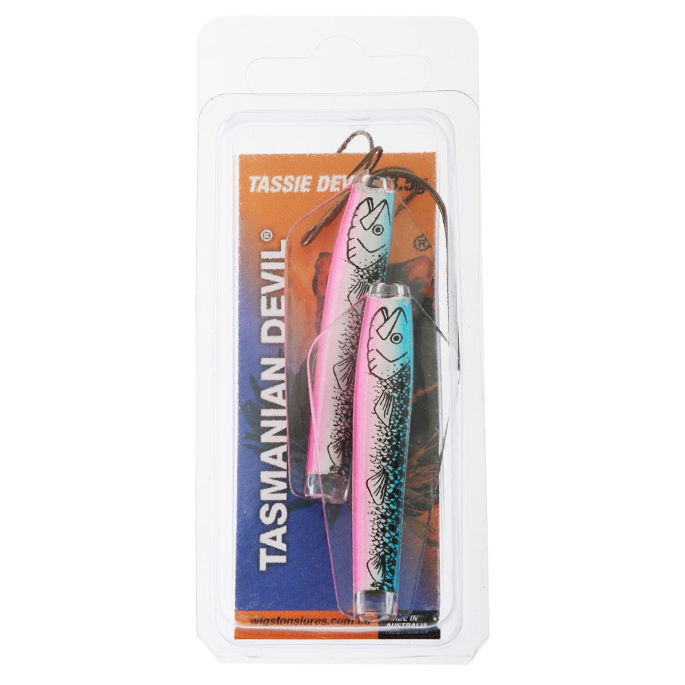 Tasmanian Devil Lure Twin Pack 13.5g Rainbow Trout