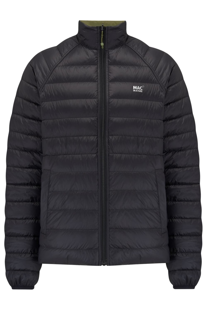 Mac in a Sac Polar Mens Reversible Down Jacket Khaki/Black L